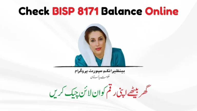 How To Check BISP 8171 Payment Online From Home
