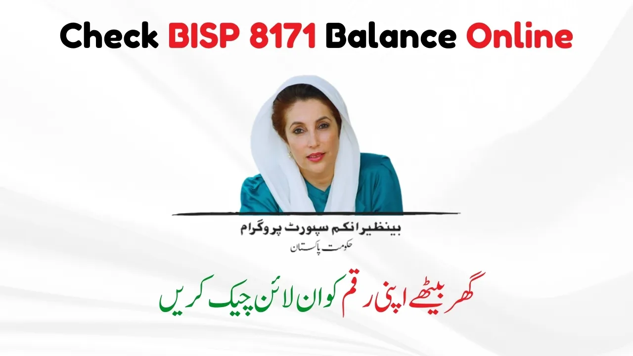 How To Check BISP 8171 Payment Online From Home