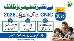 Benazir Taleemi Wazaif check online by CNIC